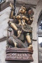 New Delhi / India - September 26, 2019: Statue of the 12th century Saraswati,