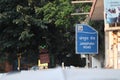 `New Delhi /India -12.05.2020:Street Roads Sign in New Delhi Jangpura Roads`