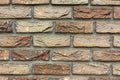 New design of modern wall decorated bricks close up Royalty Free Stock Photo