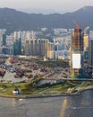 New Developing District beside Victoria Harbour Royalty Free Stock Photo