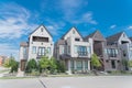 New development three story single family houses near Dallas, Texas Royalty Free Stock Photo