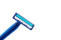 New disposable razor blade, on white background, isolated. Royalty Free Stock Photo