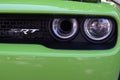 New Dodge challenger srt headlights Royalty Free Stock Photo