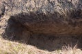 New dug graves, grave cemetery for those infected by coronavirus, Ukraine Dnieper city