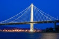 The New Eastern Span of the Bay Bridge at Twilight Royalty Free Stock Photo