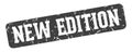 new edition rectangular sign. new edition stamp Royalty Free Stock Photo