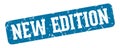 new edition rectangular sign. new edition stamp Royalty Free Stock Photo