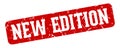 new edition rectangular sign. new edition stamp Royalty Free Stock Photo