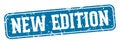 new edition rectangular sign. new edition stamp Royalty Free Stock Photo