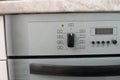 Electric oven closeup. Control Panel Royalty Free Stock Photo