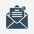New Email Notification Icon Vector Illustration Royalty Free Stock Photo