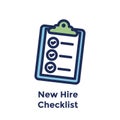 New Employee Hiring Process icon : checklist Royalty Free Stock Photo