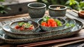 new empty asian tableware Royalty Free Stock Photo