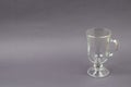 New Empty Glass Goblet with Handle Royalty Free Stock Photo