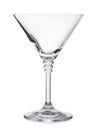 New empty martini glass isolated on white Royalty Free Stock Photo