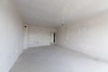 New empty room under construction. Plaster walls. New home. Concrete walls. Interior renovation Royalty Free Stock Photo