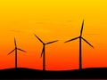 New energy wind turbines Royalty Free Stock Photo
