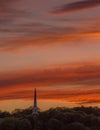 New England Church at Sunset Royalty Free Stock Photo