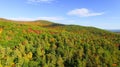 New England foliage in fall season. Aerial view Royalty Free Stock Photo