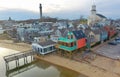 Provincetown, Cape Cod Aerial on the Bay in New England Royalty Free Stock Photo
