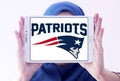 New England Patriots american football team logo Royalty Free Stock Photo