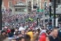 New England Patriots 53th Super Bowl Championship Parade in Boston on Feb. 5, 2019 Royalty Free Stock Photo