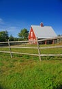 New England red barn Royalty Free Stock Photo