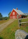 New England red barn Royalty Free Stock Photo