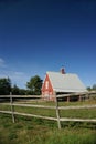 New England red barn Royalty Free Stock Photo