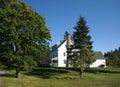 New England white house with porch Royalty Free Stock Photo