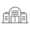 New exhibition center icon, outline style Royalty Free Stock Photo