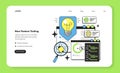 New feature testing web banner or landing page. Software testing