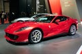 New 2019 Ferrari 812 Superfast sports car showcased at the Paris Motor Show