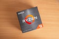 New fifth-generation AMD Ryzen 9 5900x processor box on table