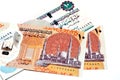 The new first Egyptian 10 LE EGP ten pounds plastic polymer banknote features Al-Fattah Al-Aleem mosque, Hatshepsut and pyramid