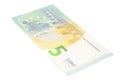 New five euro banknote back side Royalty Free Stock Photo