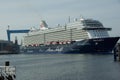 The new flag ship `Mein Schiff 6` from Tui Cruises makes it first call to the Port of Kiel