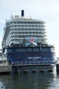 The new flag ship `Mein Schiff 6` from Tui Cruises makes it first call to the Port of Kiel