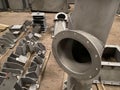 New flanges in the workshop of the plant Royalty Free Stock Photo