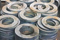 New flanges in the workshop Royalty Free Stock Photo