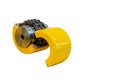 New flexible chain coupling for transmission power in industrial work two-strand roller chains around two sprockets type