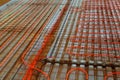 New floor heating system Royalty Free Stock Photo