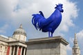 The new Fourth Plinth commission, Hahn/Cock by Katharina Fritsch. Royalty Free Stock Photo