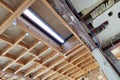 New frame for ceiling roof in construction Royalty Free Stock Photo