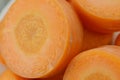 New fresh cut carrot, detail Royalty Free Stock Photo