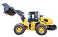 New front loader truck isolated white Royalty Free Stock Photo