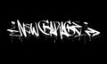 NEW GARAGE graffiti tag style design Royalty Free Stock Photo