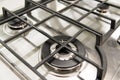 new gas burner cooker closeup Royalty Free Stock Photo