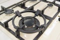 new gas burner cooker closeup Royalty Free Stock Photo