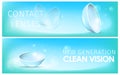 Medical Accessory Lenses on Gradient Background.